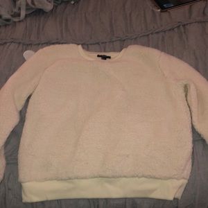 sherpa crewneck sweater